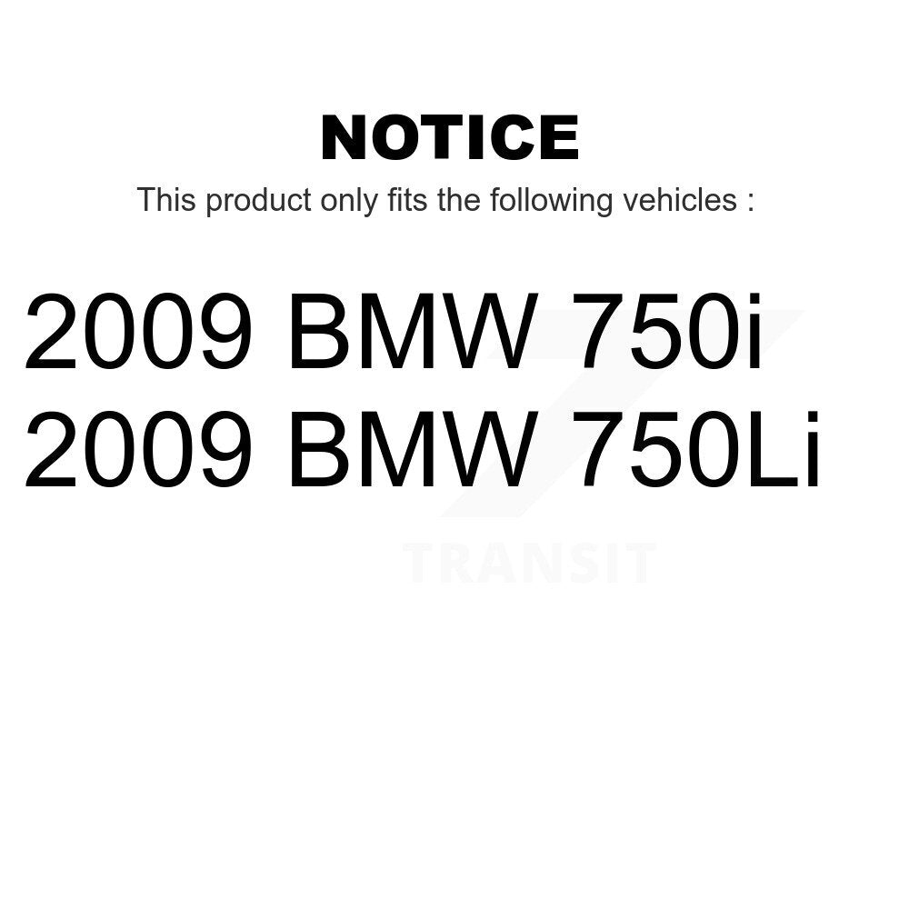 Mpulse Front Disc Brake Pads Wear Sensor (2 Pack) For 2009-2009 BMW 750Li 750i KSE-100388