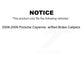 Mpulse Front Rear Disc Brake Pads Wear Sensor (4 Pack) For 2008-2009 Porsche Cayenne w Red Calipers KSE-100446