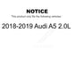 Mpulse Front Rear Disc Brake Pads Wear Sensor (4 Pack) For 2018-2019 Audi A5 2.0L KSE-100449