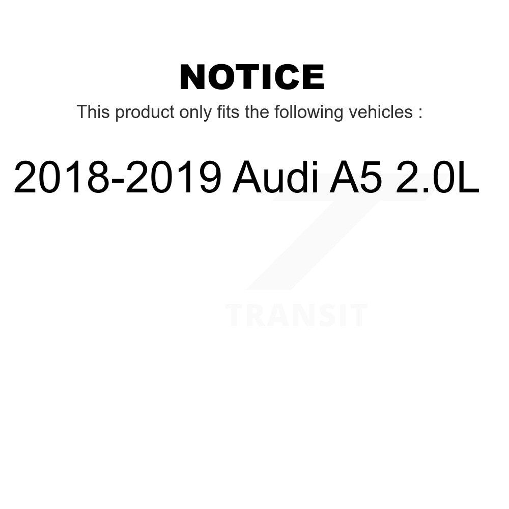 Mpulse Front Rear Disc Brake Pads Wear Sensor (4 Pack) For 2018-2019 Audi A5 2.0L KSE-100449