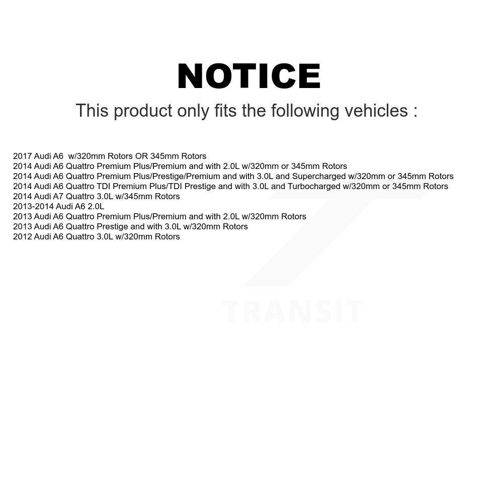 Mpulse Front Rear Disc Brake Pads Wear Sensor (4 Pack) For Audi A6 Quattro A7 KSE-100454