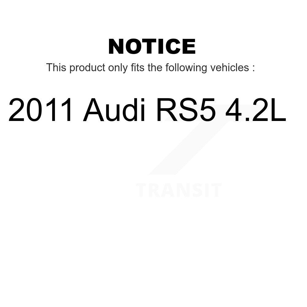 Mpulse Front Rear Disc Brake Pads Wear Sensor (4 Pack) For 2011 Audi RS5 4.2L KSE-100455