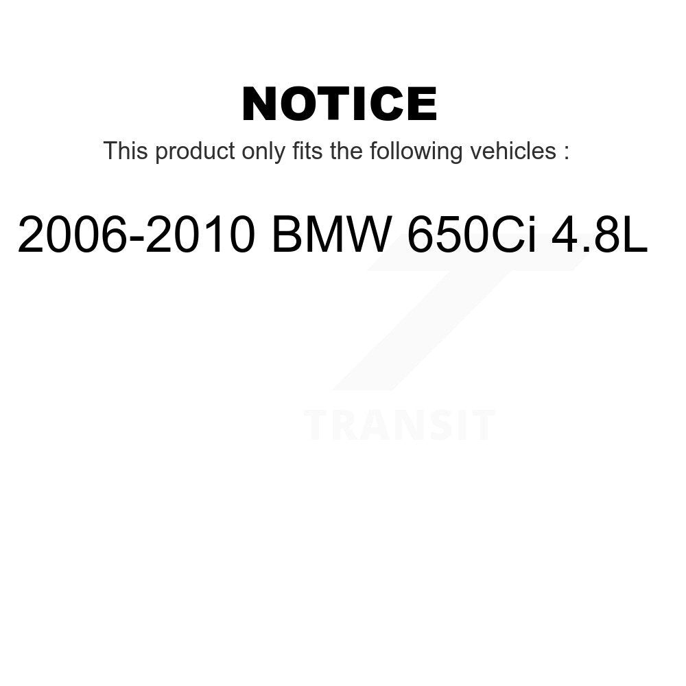 Mpulse Front Rear Disc Brake Pads Wear Sensor (4 Pack) For 2006-2010 BMW 650Ci 4.8L KSE-100457