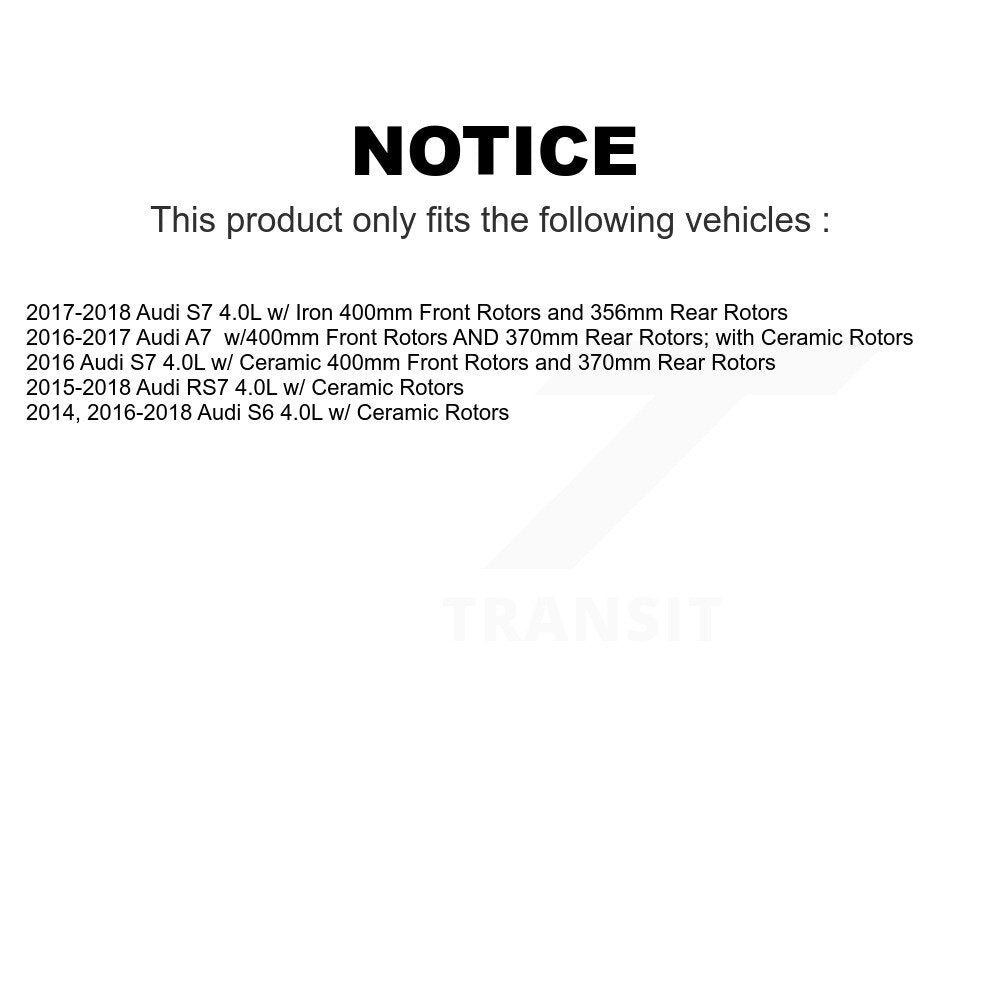 Mpulse Rear Disc Brake Pads Wear Sensor (2 Pack) For Audi S6 S7 RS7 A7 KSE-100461