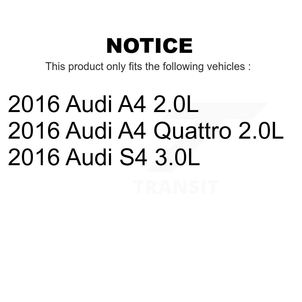 Mpulse Rear Disc Brake Pads Wear Sensor (2 Pack) For 2016-2016 Audi A4 S4 Quattro KSE-100466
