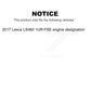Mpulse Rear Disc Brake Pads Wear Sensor (2 Pack) For 2017 Lexus LS460 1UR-FSE engine designation KSE-100469