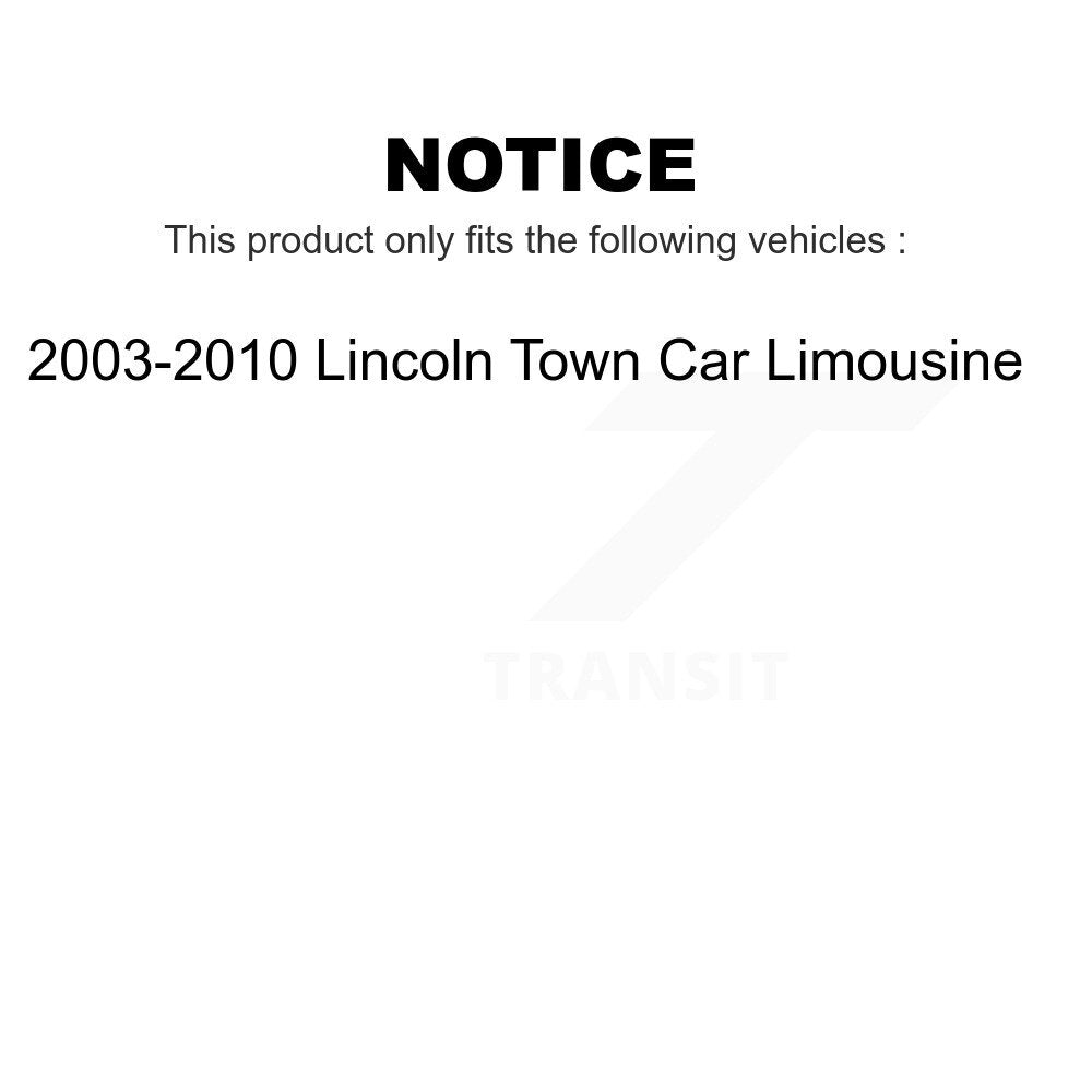 Front Rear Ceramic Brake Pads Kit For 2003-2010 Lincoln Town Car Limousine KTC-100488