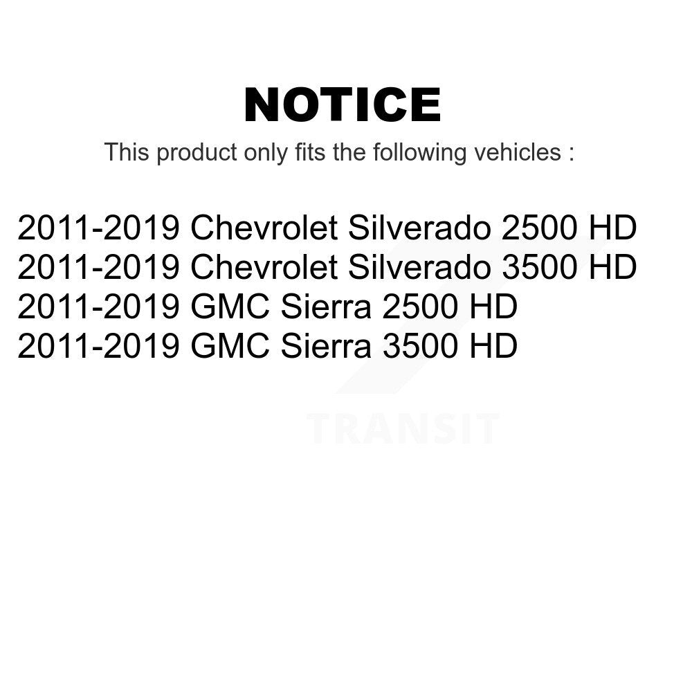 Front Steering Tie Rod End Ball Joints Idler Arm Pitman Kit For 2011-2019 Chevrolet Silverado 2500 HD GMC Sierra 3500 KTR-104432