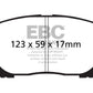 EBC 02-08 Pontiac Vibe 1.8 Yellowstuff Front Brake Pads