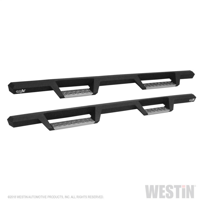 Westin/HDX 07-18 GM 15/25/3500 Crew Cab (sauf Classic) SS Drop Nerf Step Bars - Noir texturé