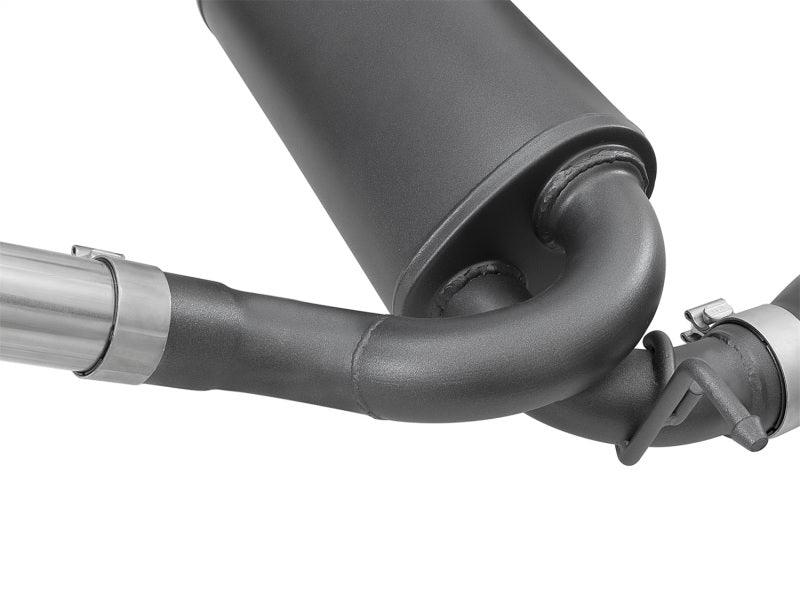 aFe Rebel Series 2.5in 409 SS Cat-Back Exhaust w/ Black Tips 2007+ Jeep Wrangler (JK) V6 3.6L/3.8L | Too Fast Autoparts | Order Online