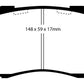 EBC 97 Acura CL 3.0 Redstuff Front Brake Pads