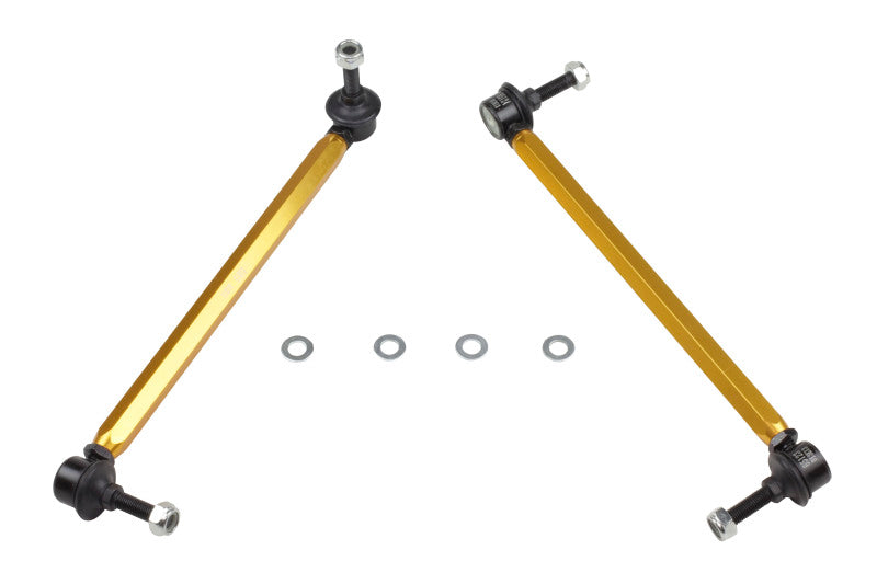 Whiteline 02-06 R53 &amp; 06+ R56 Mini Cooper S Kit de maillons de barre stabilisatrice avant - Maillons à rotule réglables