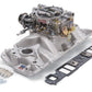Edelbrock Manifold And Carb Kit Performer Eps Small Block Chevrolet 1957-1986 Natural Finish