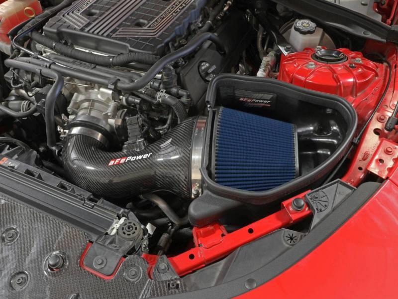 aFe 17-12 Chevrolet Camaro ZL1 (6.2L-V8) Track Series Carbon Fiber CAI System w/ Pro 5R Filters | Too Fast Autoparts | Order Online