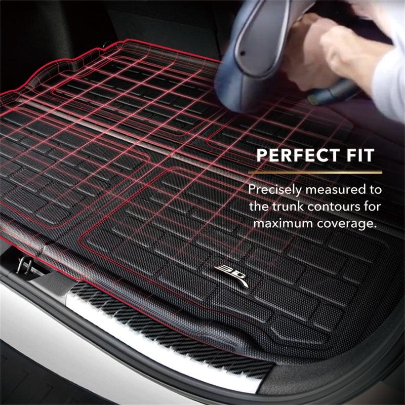 3D MAXpider 2021 Mustang Mach-E Kagu Rear Cargo Liner - Black | Too Fast Autoparts | Order Online