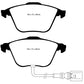 EBC 08-11 Volkswagen CC 3.6 Yellowstuff Front Brake Pads