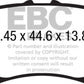 EBC 14+ Mazda 3 2.0 (Japan Build) Yellowstuff Rear Brake Pads