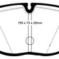 EBC 04-06 Audi TT Quattro 3.2 Yellowstuff Front Brake Pads