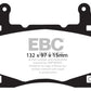 EBC 11-15 Chevrolet Camaro (5th Gen) 6.2 Redstuff Front Brake Pads