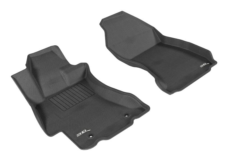 3D MAXpider 2012-2019 Subaru Impreza/XV Crosstrek/WRX/Sti Kagu 1st Row Floormat - Black | Too Fast Autoparts | Order Online