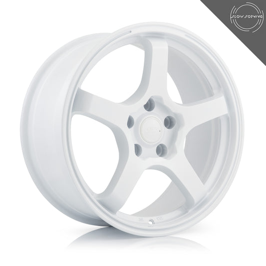 OPE Heritage White 18x9.5 5x114.3 Wheels - FF05-0137W