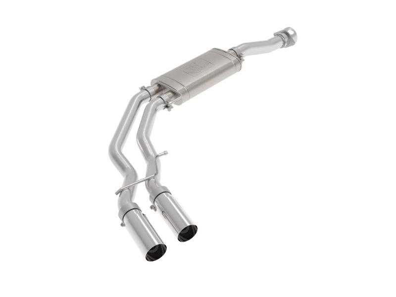 aFe Rebel 3in 409 SS Cat-Back Exhaust 2021 Ford F-150 V6 2.7L/3.5L (tt)/V8 5.0L w/ Polished Tips | Too Fast Autoparts | Order Online