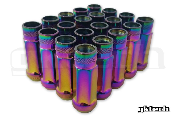 GKTech NeoChrome M12 x 1,5 Écrous de roue à extrémité ouverte