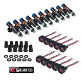 Grams Performance Fuel Injector Kits – 550cc SRT10, 2004-2006 Viper injector kit  Too Fast Autoparts