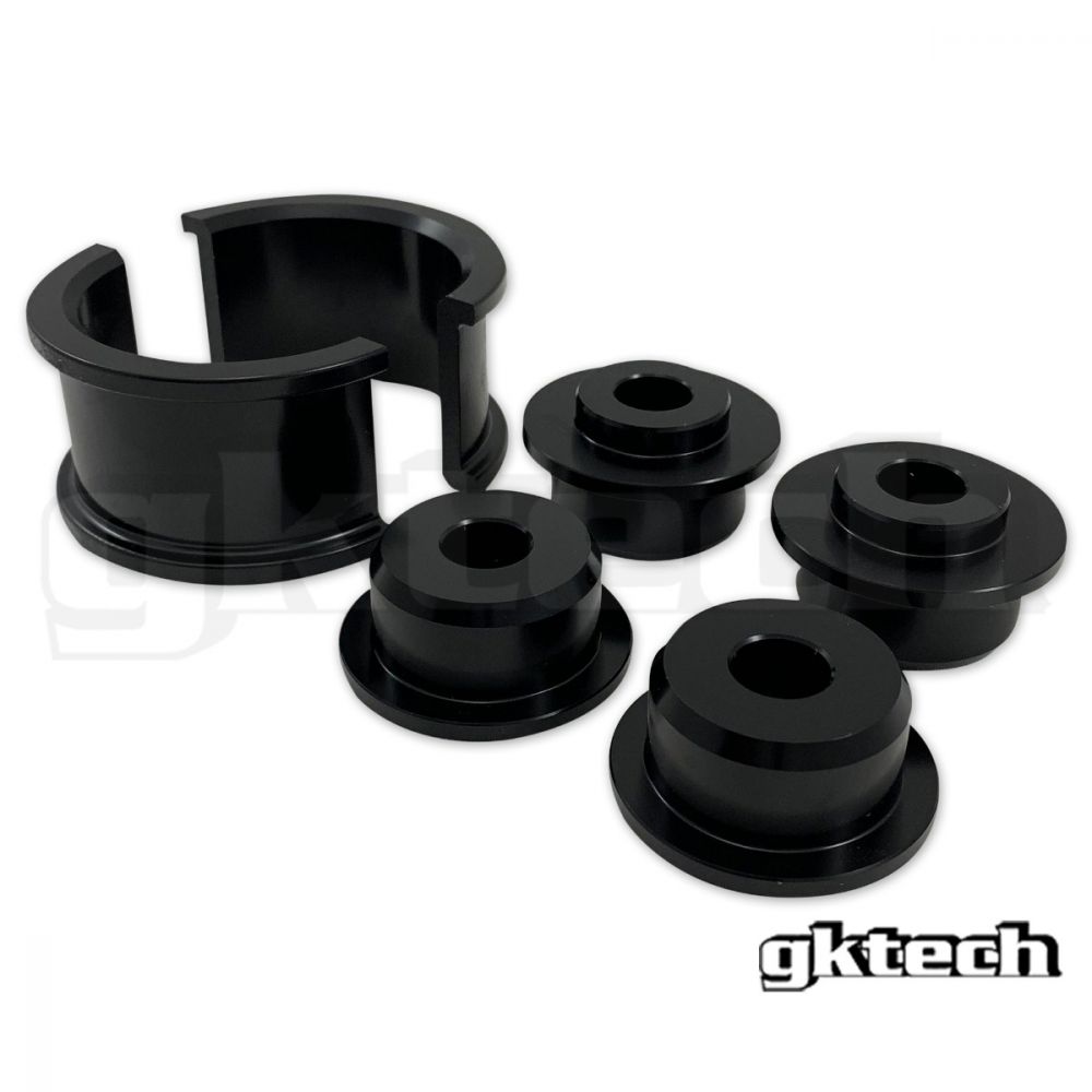 GK Tech Solid Aluminum Steering Rack Bushings - Nissan Z33 350Z / Infiniti G35