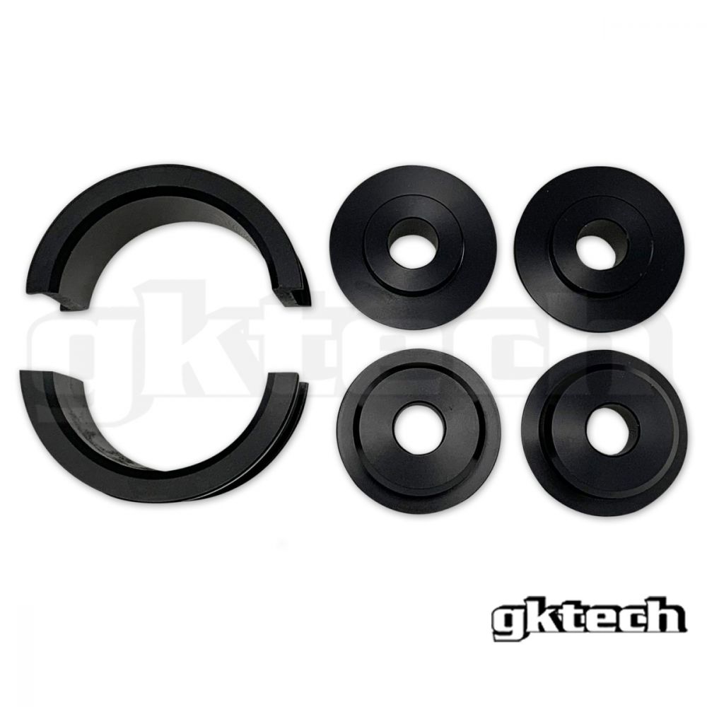 GK Tech Solid Aluminum Steering Rack Bushings - Nissan Z33 350Z / Infiniti G35