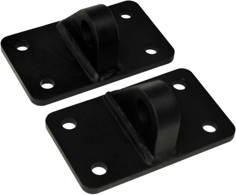 MBRP D Ring Bracket Mount (sold in pairs), LineX Coated – 2007-2016 Jeep Wrangler JK MBRP 