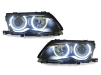 Projector Headlights With Halo Rings for BMW E46 3 Series Sedan and Wagon (LCI)