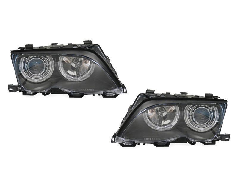 Projector Headlights With Halo Rings for BMW E46 3 Series Sedan and Wagon (LCI)