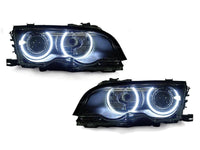 Projector Headlights With Halo Rings for BMW E46 3 Series Sedan and Wagon (LCI)