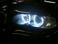 Projector Headlights With Halo Rings for BMW E46 3 Series Sedan and Wagon (LCI)