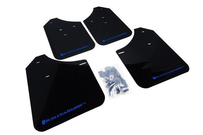 Rally Armor Front & Rear Mud Flaps – Black/Blue Logo – ’02 – 07 Subaru Impreza RS, 2.5i