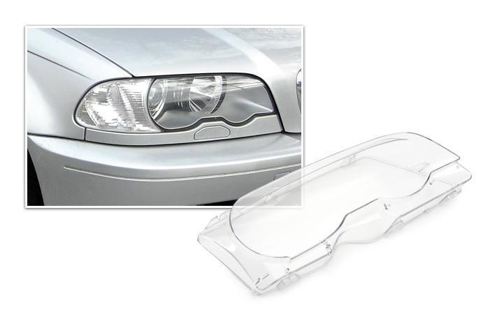 Replacement Head Light Lenses for BMW E46 3 Series Coupe (Pre-LCI) & M3