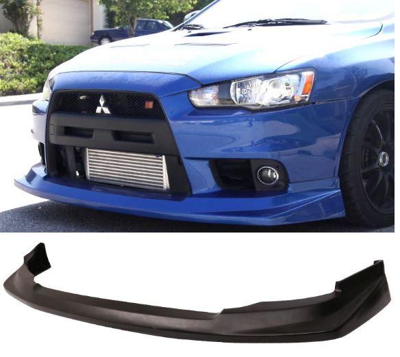 2007-2015 Mitsubishi EVO X vortex lip Front Splitter  Too Fast Autoparts